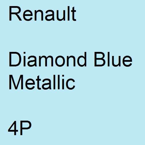 Renault, Diamond Blue Metallic, 4P.